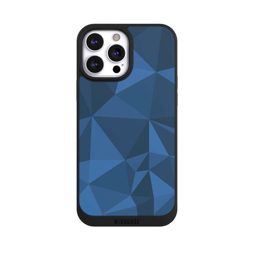 Apple iPhone 13 Pro Max NIVOpure Polygon Pattern Blue