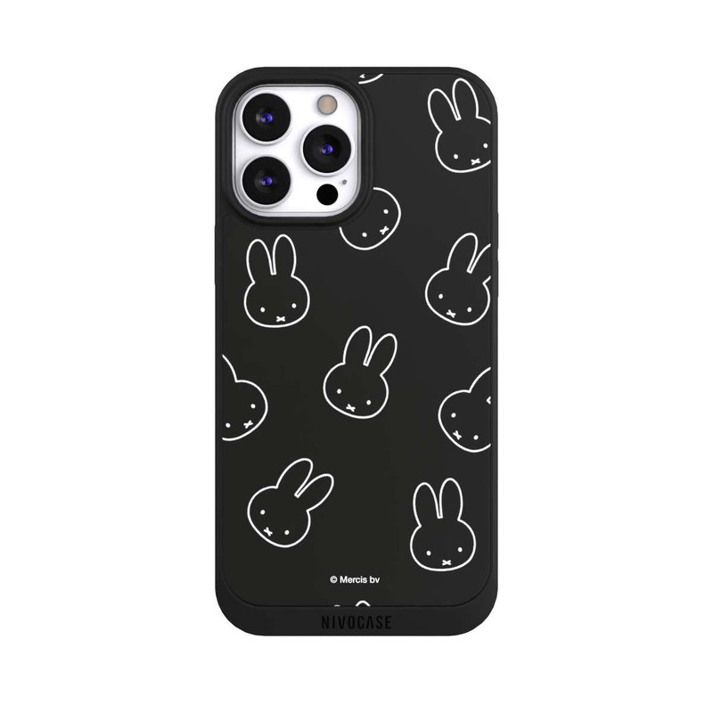 iPhone 13 Pro Max NIVOpure Miffy Pattern Black