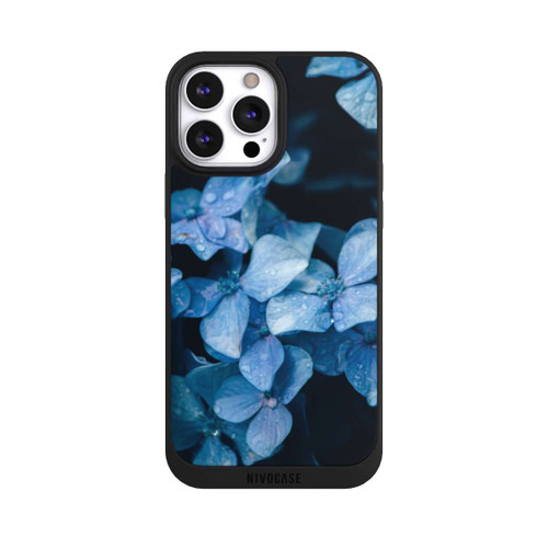 Apple iPhone 13 Pro Max NIVOpure Fleurs bleues 2