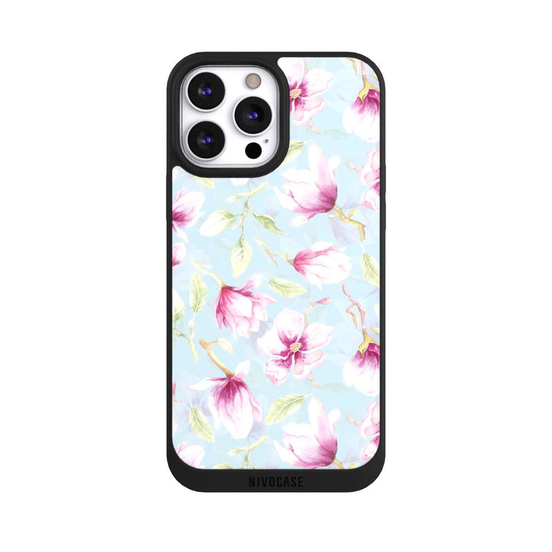 iPhone 13 Pro Max NIVOpure Magnolias sur bleu