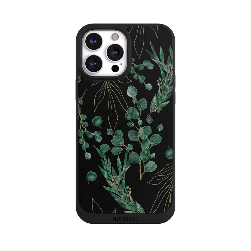 iPhone 13 Pro Max NIVOpure Eukalyptusblätter schwarz
