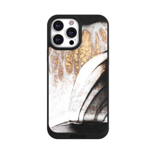 Apple iPhone 13 Pro Max NIVOpure Veines noires et dorées