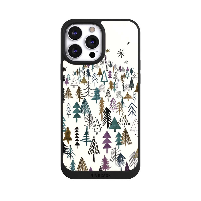 iPhone 13 Pro Max NIVOpure Montagne Arbres Forêt Violet