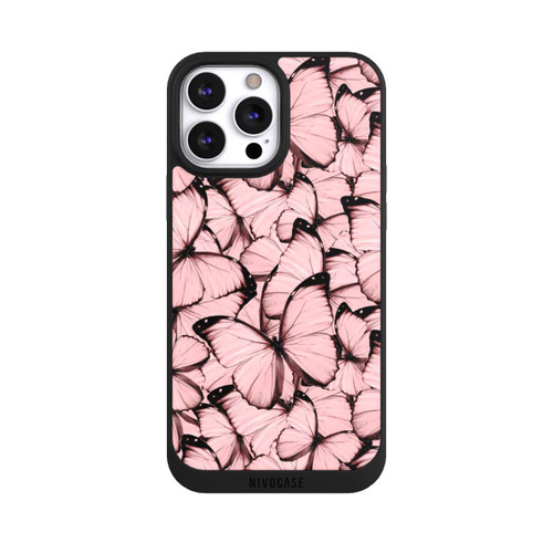 Apple iPhone 13 Pro Max NIVOpure Pink Butterfly Pattern