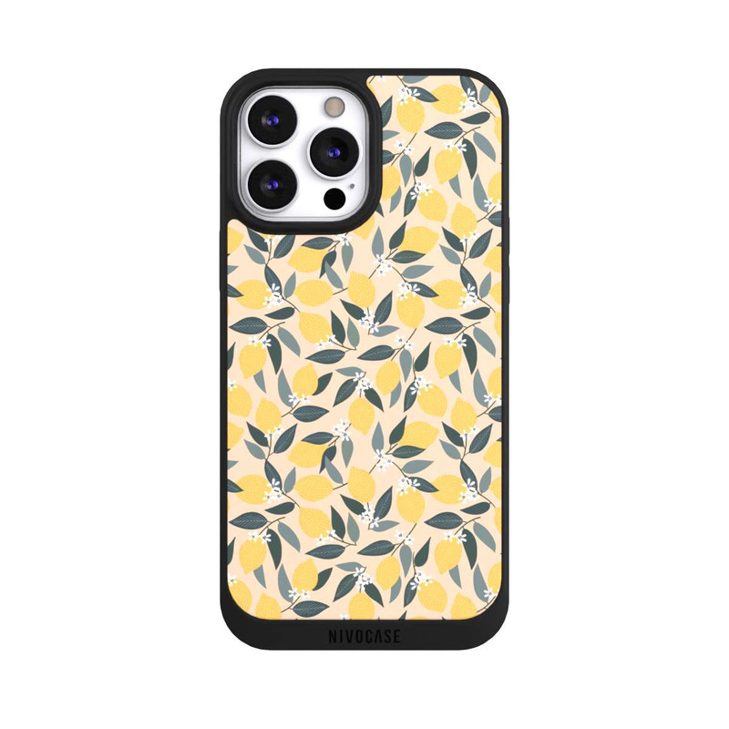iPhone 13 Pro Max NIVOpure Rosa Zitronen-Muster