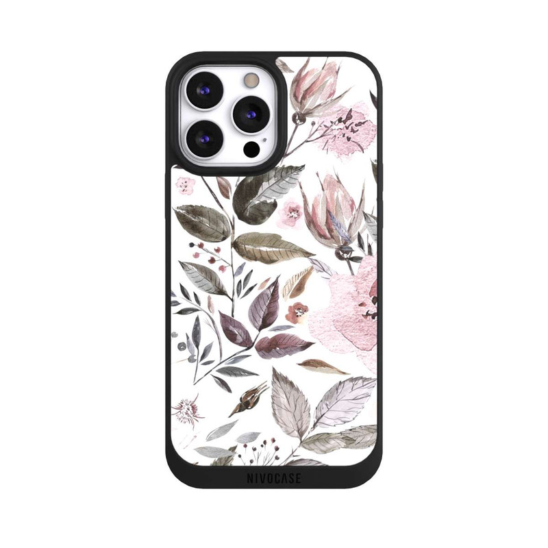 iPhone 13 Pro Max NIVOpure Aquarell braune Rosenblüten