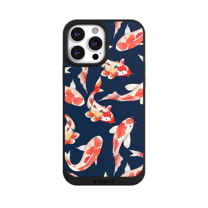 iPhone 13 Pro Max NIVOpure Koi auf blauem Hintergrund