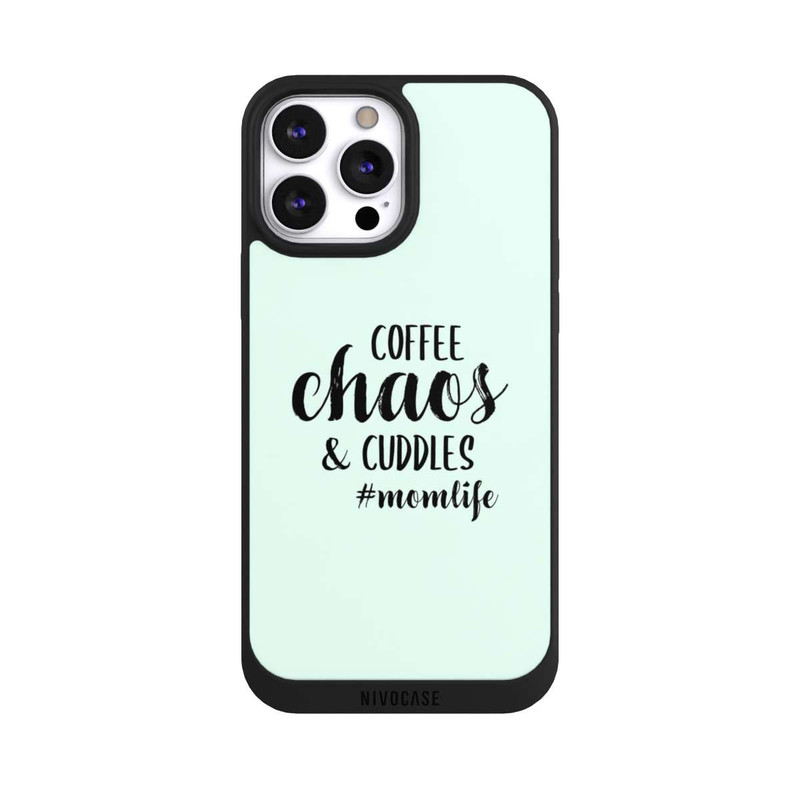 iPhone 13 Pro Max NIVOpure Coffee Chaos Cuddles Green