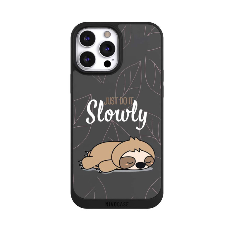 iPhone 13 Pro Max NIVOpure Just Do It Slowly Sloth Grey