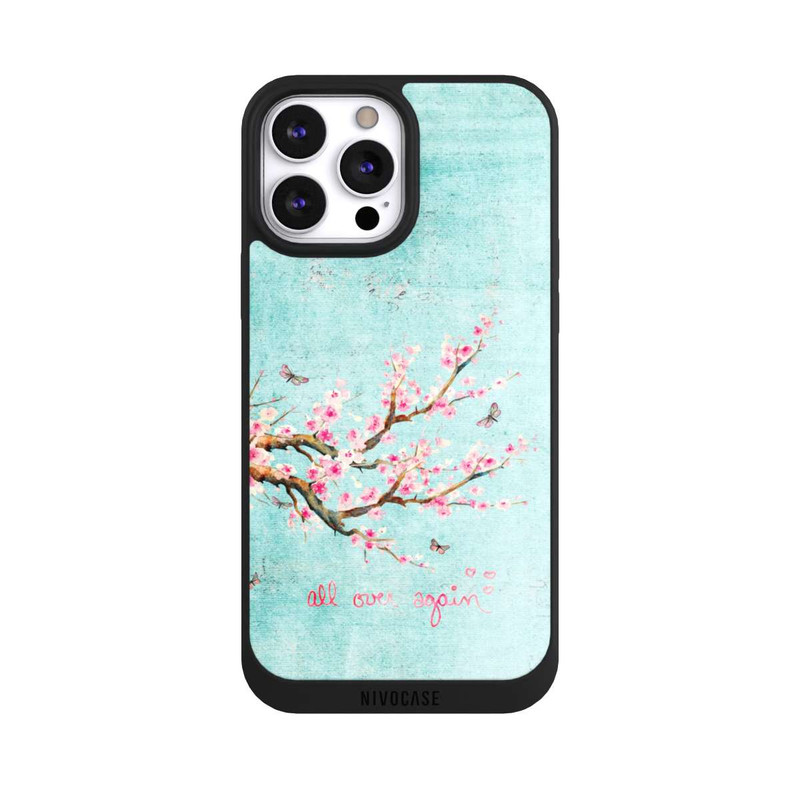 iPhone 13 Pro Max NIVOpure Cherry Blossom Tree Pattern Blue