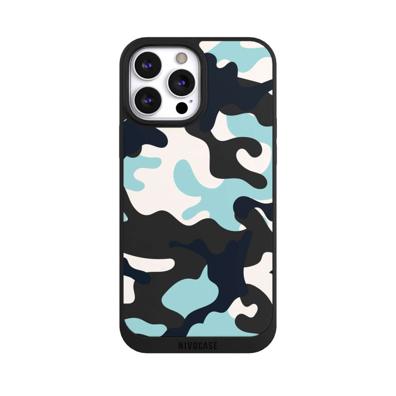 iPhone 13 Pro Max NIVOpure Camouflage Bleu