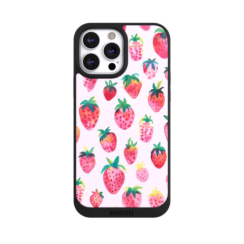 iPhone 13 Pro Max NIVOpure Watercolor Strawberries