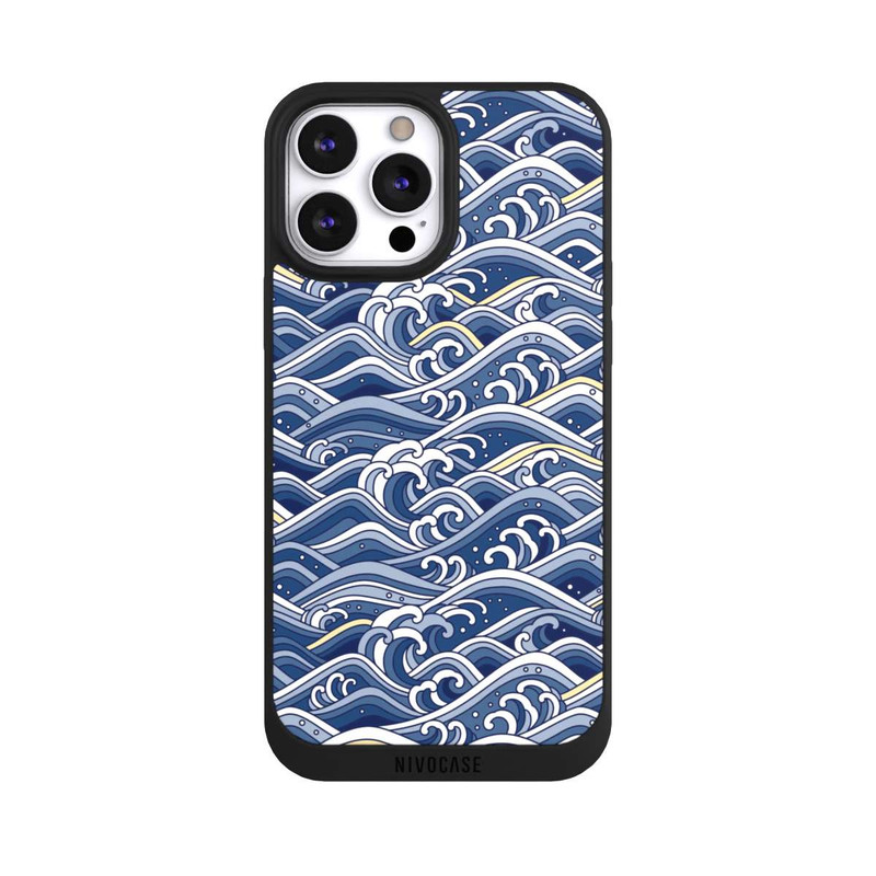 iPhone 13 Pro Max NIVOpure Vagues bleues kanagawa