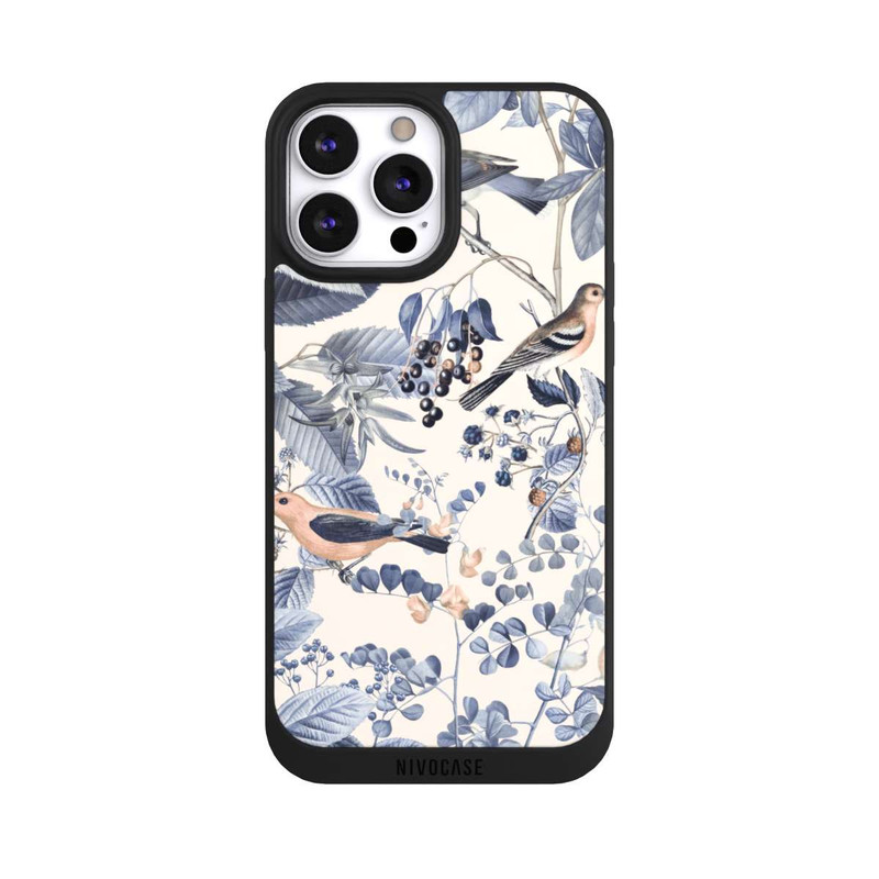 iPhone 13 Pro Max NIVOpure Oiseaux Et Baies en Beige
