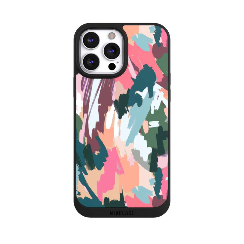 iPhone 13 Pro Max NIVOpure Abstrakte künstlerische Textur Rosa
