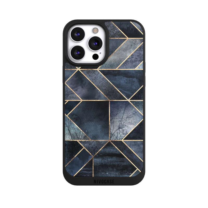 iPhone 13 Pro Max NIVOpure Nature Abstraite Bleu Foncé