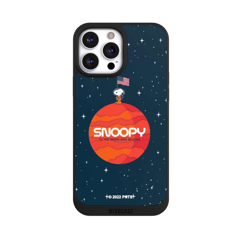 iPhone 13 Pro Max NIVOpure Snoopy Voyageur de l'espace Orange