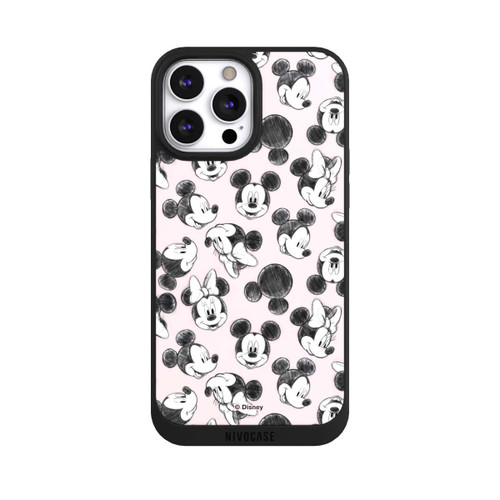 Apple iPhone 13 Pro Max NIVOpure Minnie &amp; Mickey Viele Gesichter Pink