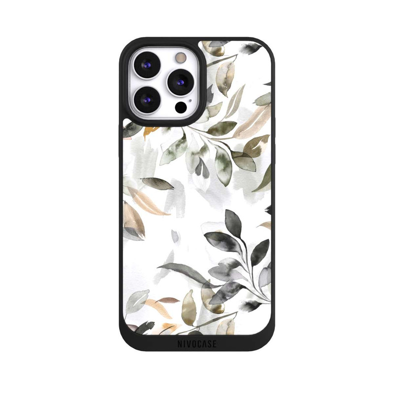 iPhone 13 Pro Max NIVOpure Feuilles neutres à l’aquarelle