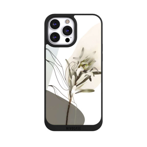 Apple iPhone 13 Pro Max NIVOpure Boho Line Art Olivgrün