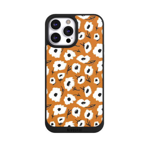 Apple iPhone 13 Pro Max NIVOpure Blumenmuster Ocker