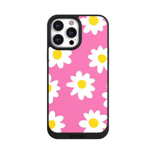 Apple iPhone 13 Pro Max NIVOpure Gänseblümchenmuster rosa