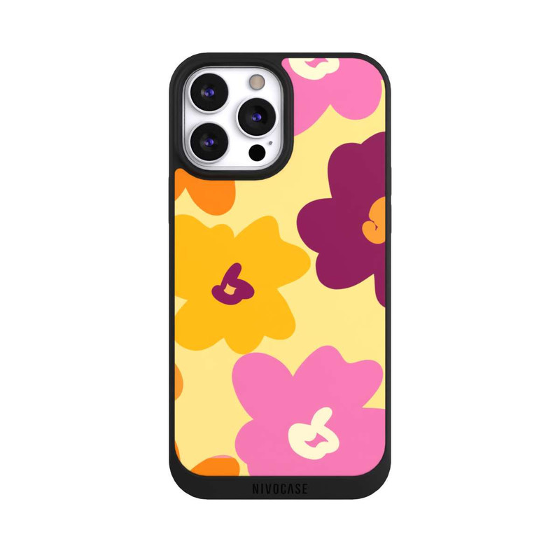 iPhone 13 Pro Max NIVOpure Retro Blumenmuster bunt