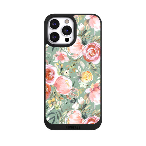 Apple iPhone 13 Pro Max NIVOpure Pastellfarbener Pfingstrosenstrauß