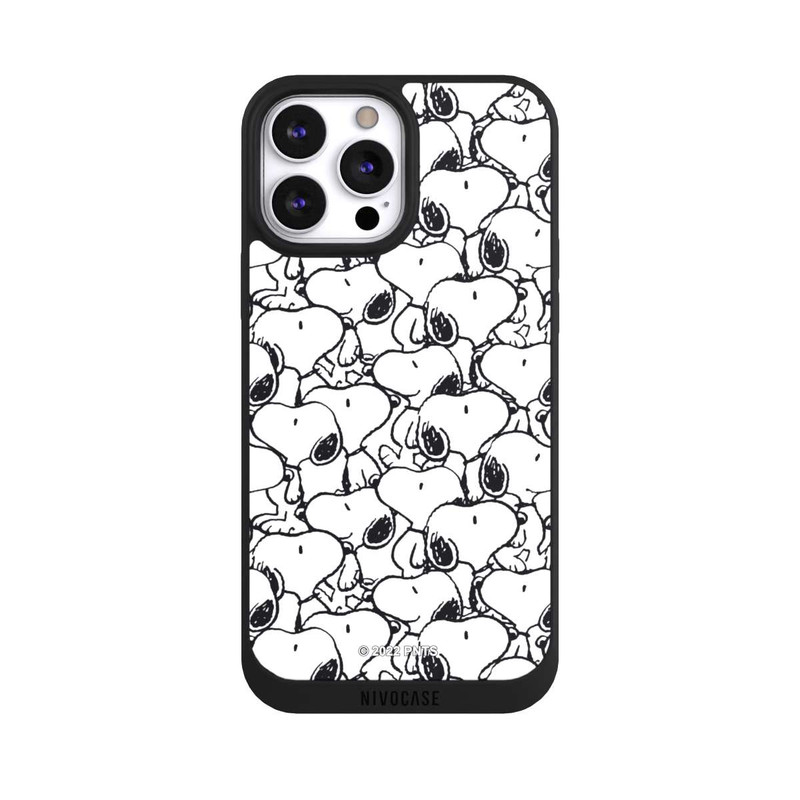 iPhone 13 Pro Max NIVOpure Snoopy Muster Schwarz und Weiß