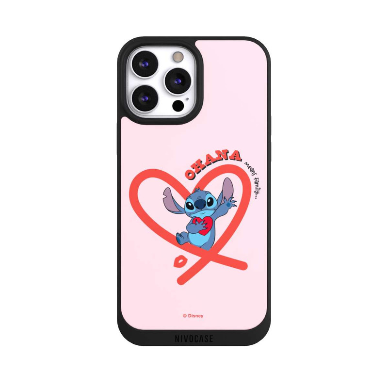iPhone 13 Pro Max NIVOpure Stitch Ohana Pink Heart