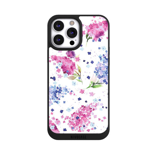 Apple iPhone 13 Pro Max NIVOpure Hortensien Lila und Rosa Blumen