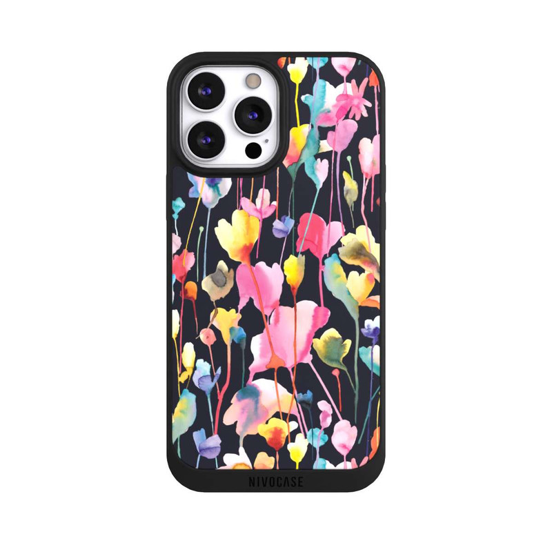 iPhone 13 Pro Max NIVOpure Wildblumen schwarz