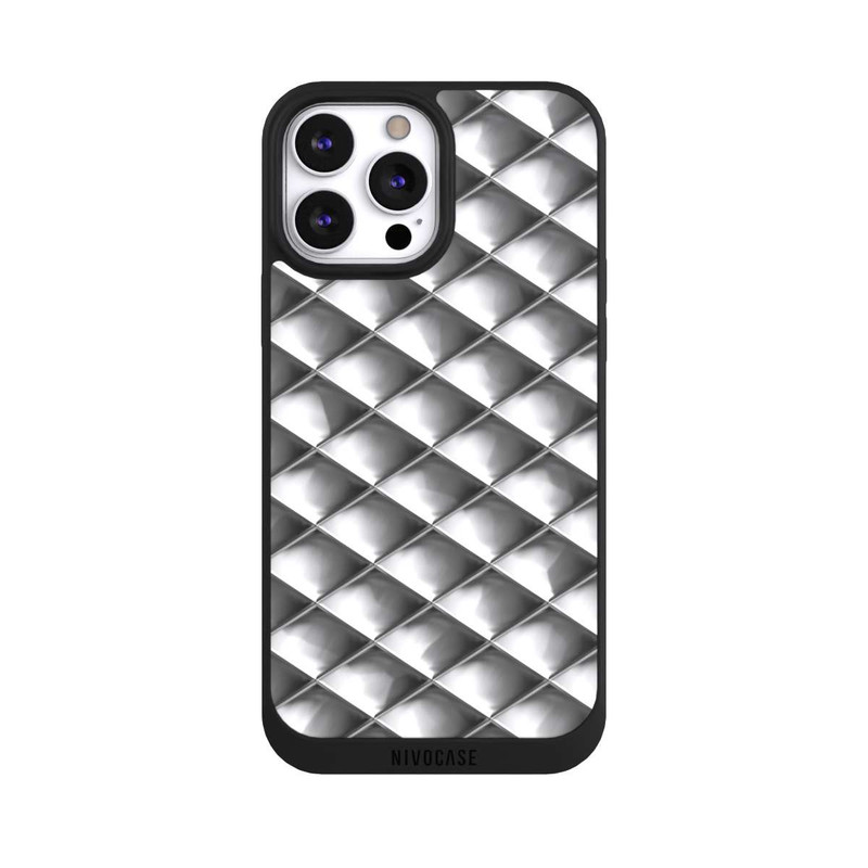 iPhone 13 Pro Max NIVOpure Carrés argentés Glamour