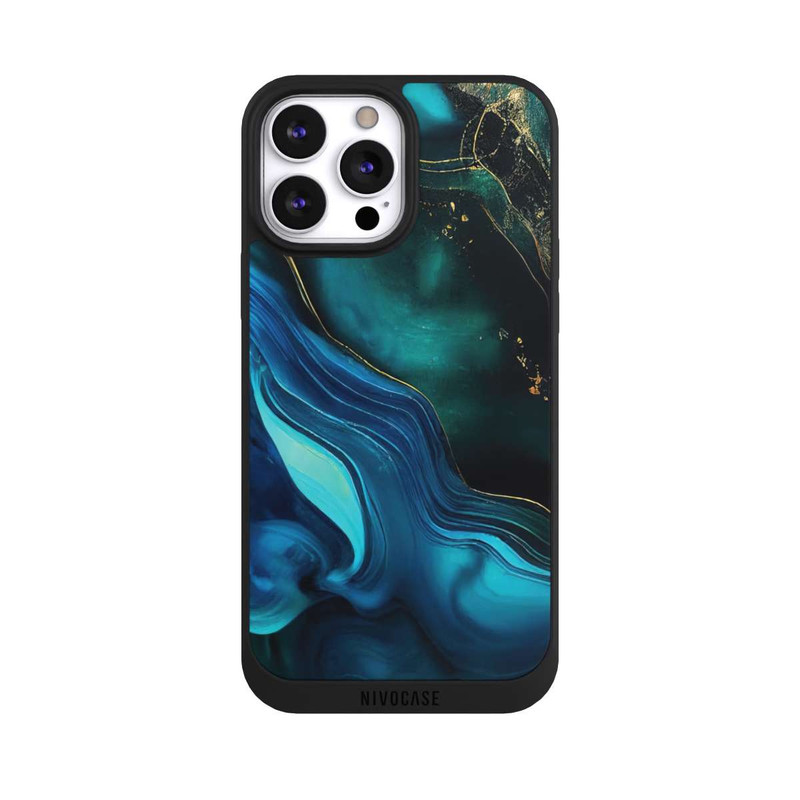 iPhone 13 Pro Max NIVOpure Encre bleue et dorée