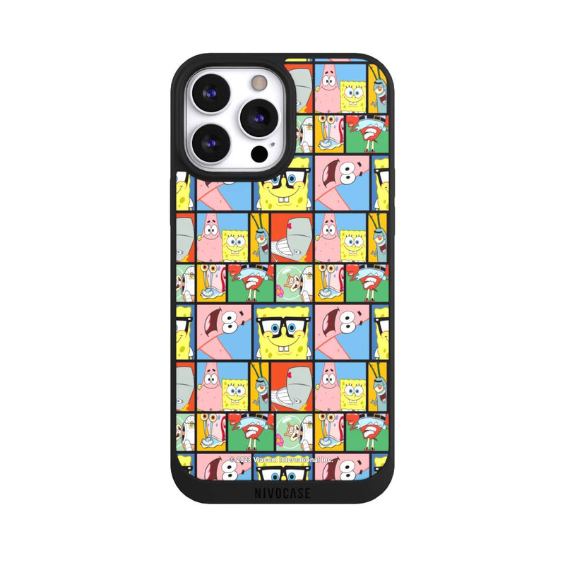 iPhone 13 Pro Max NIVOpure Motif de mémoire des amis de Bob l'éponge