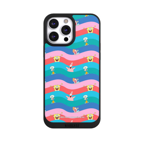 Apple iPhone 13 Pro Max NIVOpure Spongebob Friends Colorful Waves