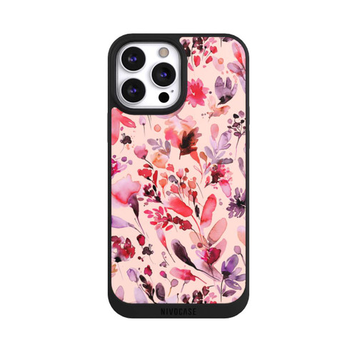 Apple iPhone 13 Pro Max NIVOpure Künstlerische Blumen Viva Magenta