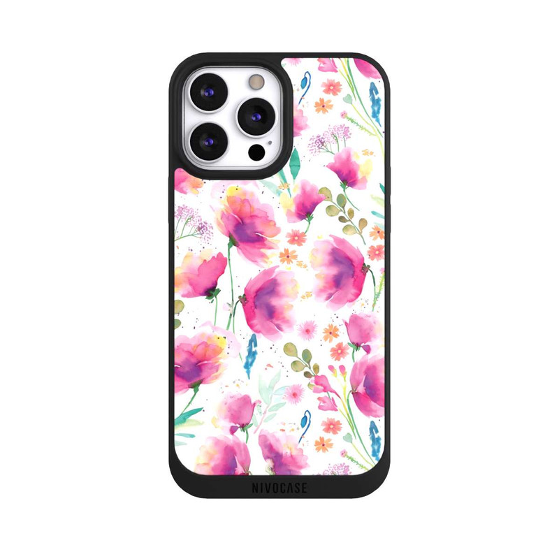 iPhone 13 Pro Max NIVOpure Coquelicots abstraits aquarelle