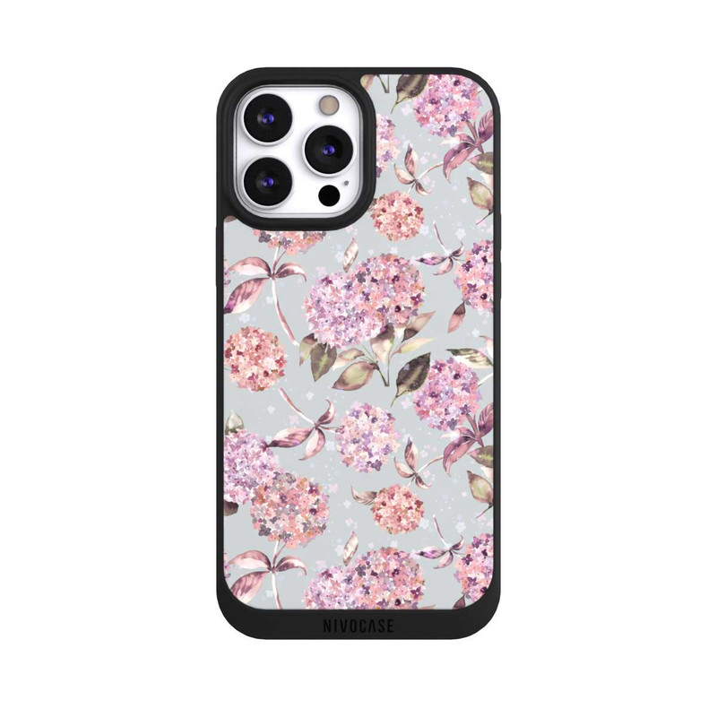 iPhone 13 Pro Max NIVOpure Pastel Magic Hydrangea Floral Watercolor Pink
