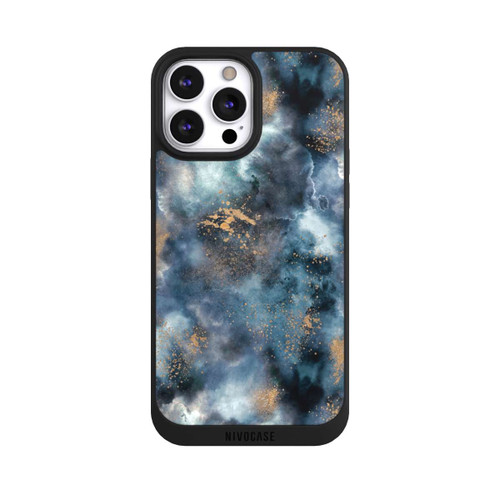 Apple iPhone 13 Pro Max NIVOpure Smoky Marble Watercolor Navy