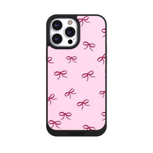 Apple iPhone 13 Pro Max NIVOpure Bows Red Pink Pattern