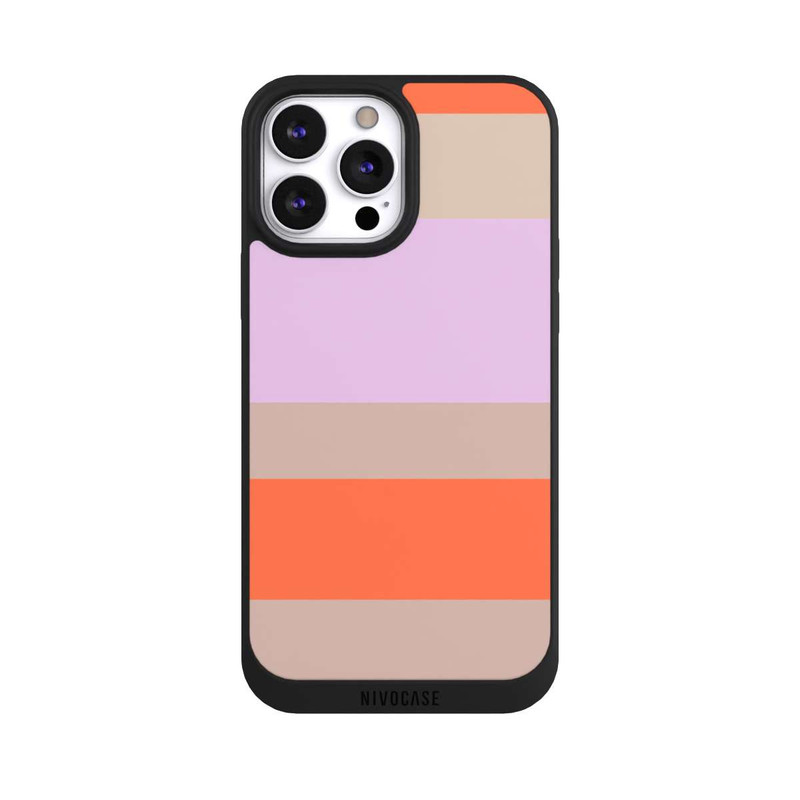 iPhone 13 Pro Max NIVOpure Moca Lila Orange Stripes