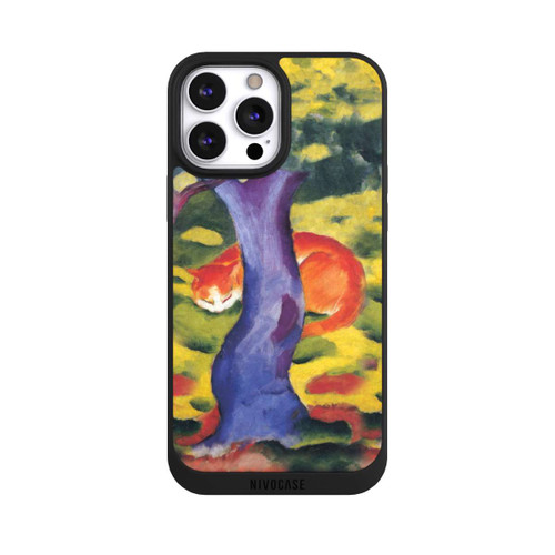 Apple iPhone 13 Pro Max NIVOpure Cat Behind Tree by Franz Marc