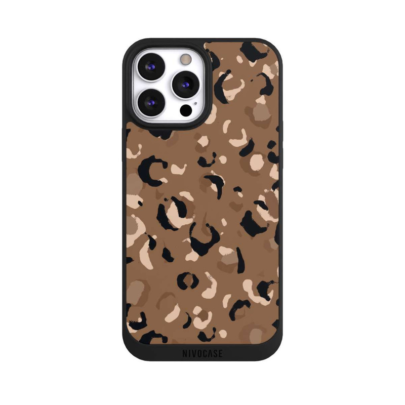 iPhone 13 Pro Max NIVOpure Leo Muster Braun