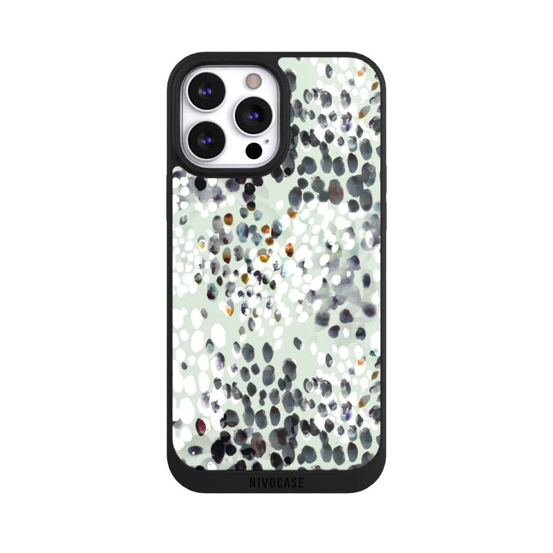 iPhone 13 Pro Max NIVOpure Modern Splash Pattern on Green