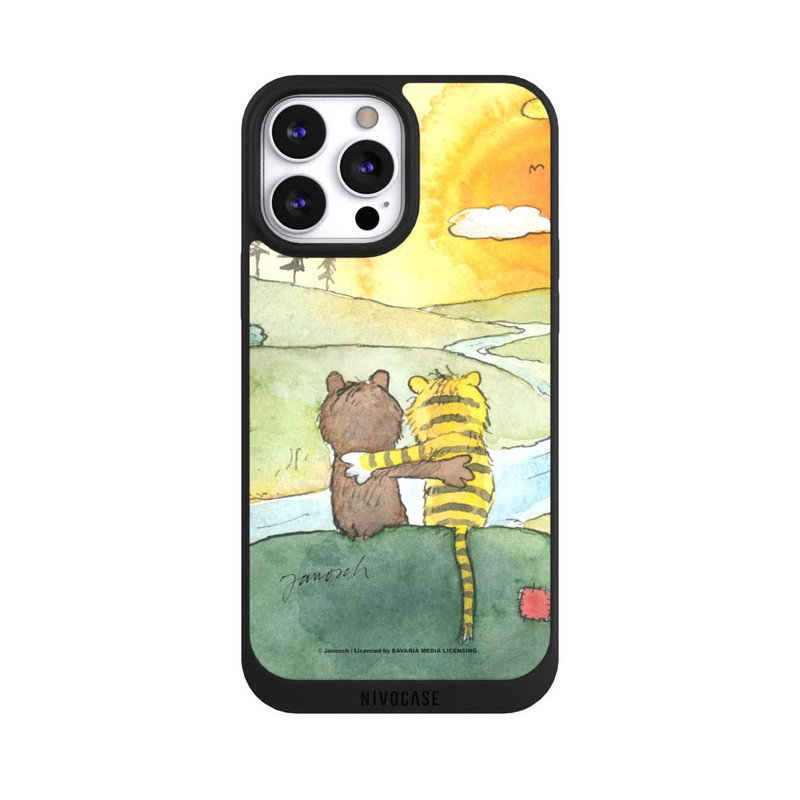 iPhone 13 Pro Max NIVOpure Ours et tigre au coucher du soleil