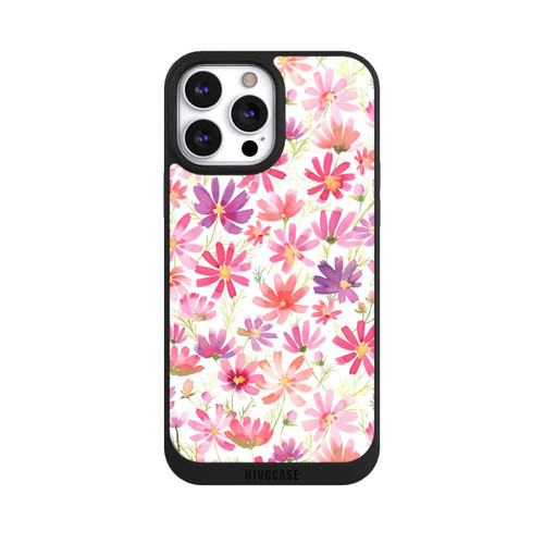 Apple iPhone 13 Pro Max NIVOpure Boho Cosmos Flowers Purple