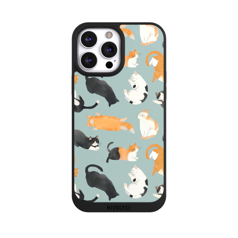 iPhone 13 Pro Max NIVOpure Cats Pattern