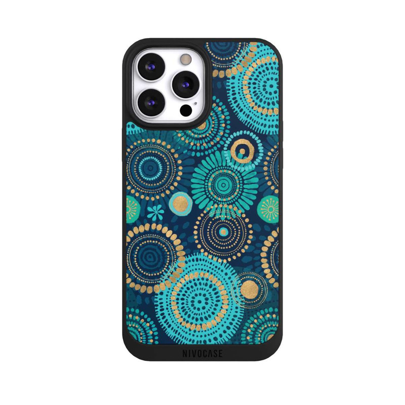 iPhone 13 Pro Max NIVOpure Blockprint India Teal Gold