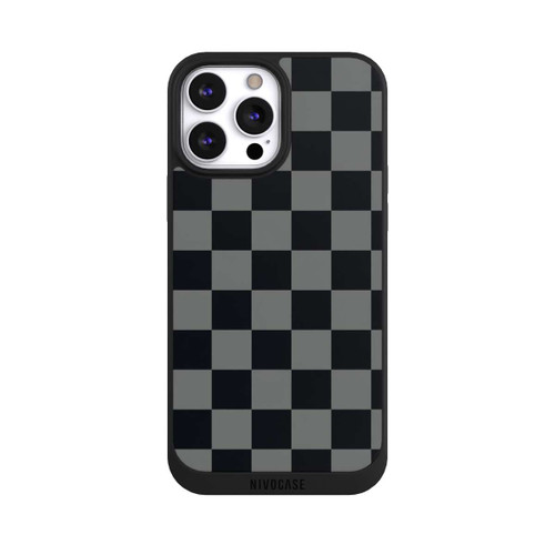 Apple iPhone 13 Pro Max NIVOpure Schachbrett Schwarz Grau